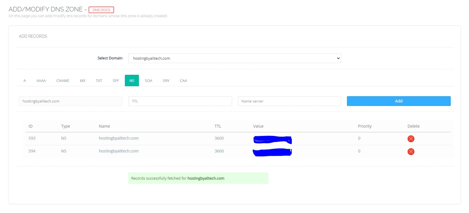 DNS Management - Directly from Hosting cPanel - Any Domain Any TLD