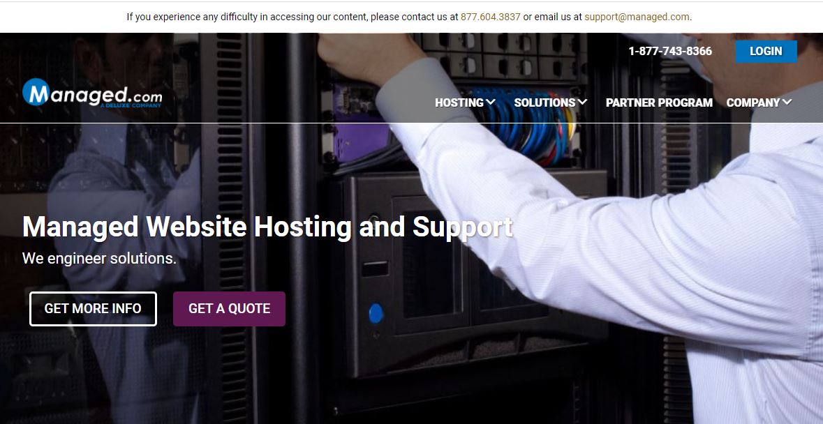 cyber attack on hosting provider Managed.com