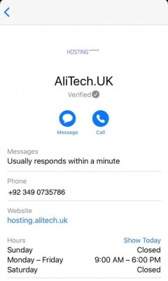 AliTech is now verified by Apple ®